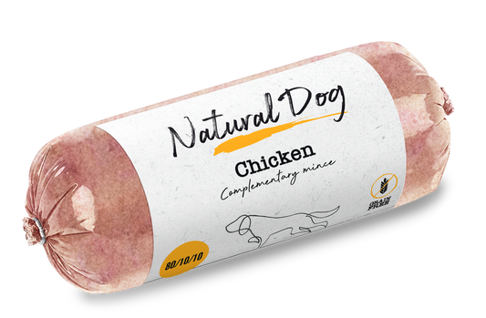 Natural dog Chub- Chicken 80.10.10 (500g)