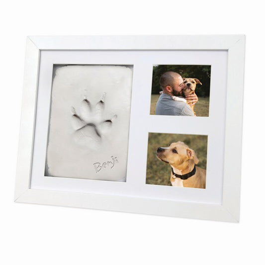 Oh So Precious Paw Print Clay Mould and Photo Frame