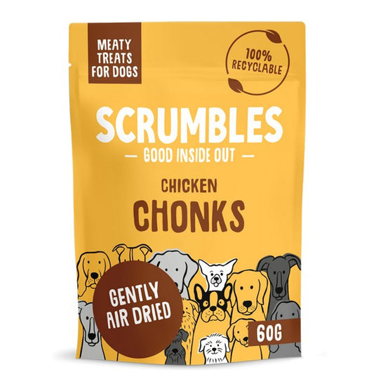 Scrumbles Chicken Chonks Meaty Treats 60g